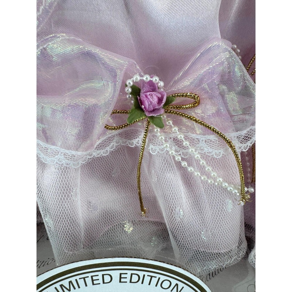 Rare Vintage 1997 FAO Schwarz Cinderella 12" Porcelain Doll NIB COA Disney Pink - Picture 14 of 17